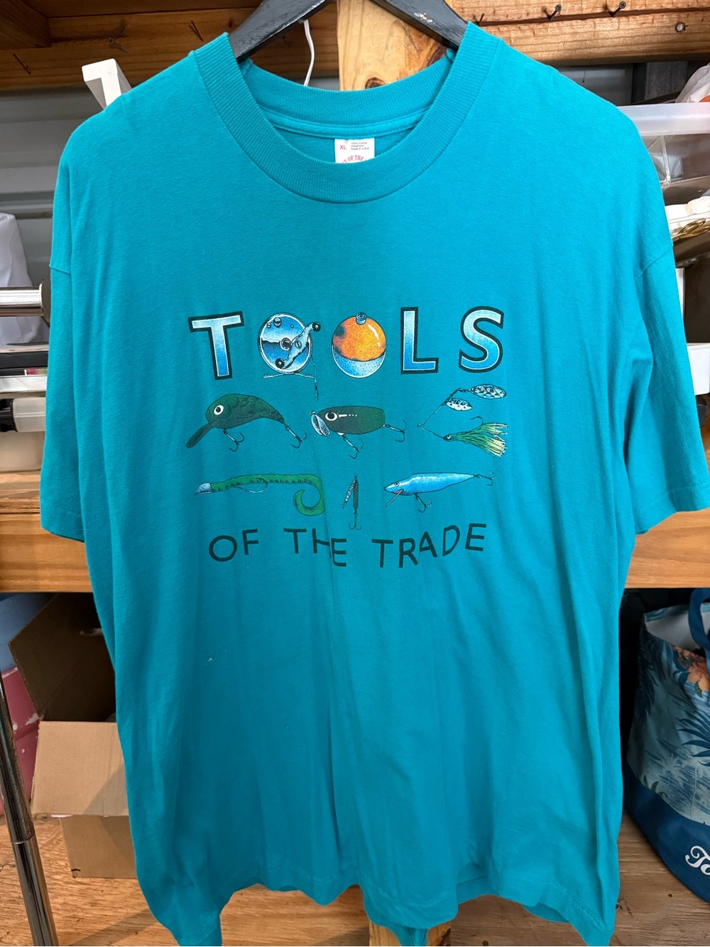 Tools of the Trade Fishing Graphic Tee - Teal